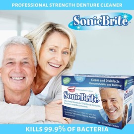 SonicBrite: Cleaning Powder for Dentures, Retainers, Night Guards, and more