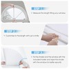 Arch Window Light Filtering Pleated Shade Blinds for semi-Circle Arch