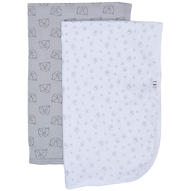 Pippi Unisex Baby Pippi Pack of 2 Baby Unisex Blanket for Swaddling, Playing and Protection, Suitable Swimwear Set, Multicoloured (Harbor Mist 190), One Size EU, multicoloured