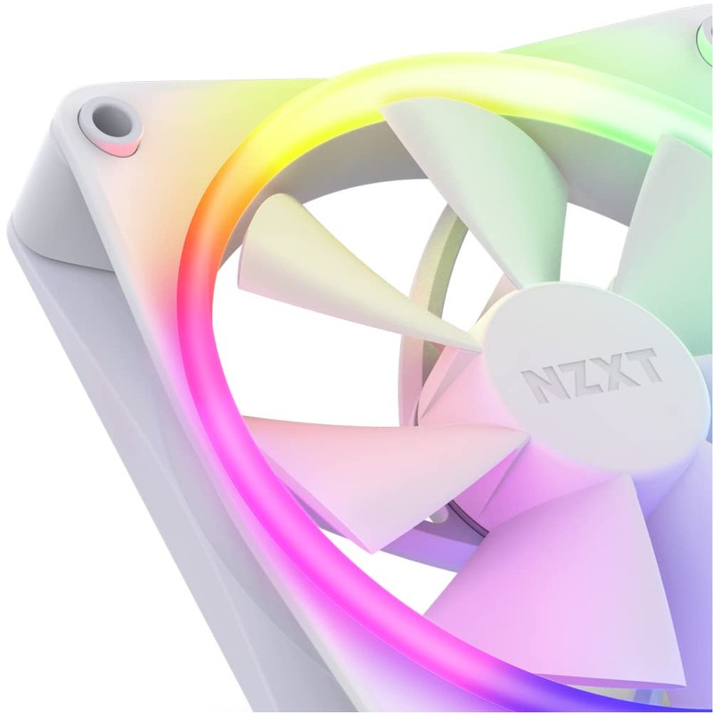 NZXT F120RGB 120mm x3 & RGB Controller White PC Case