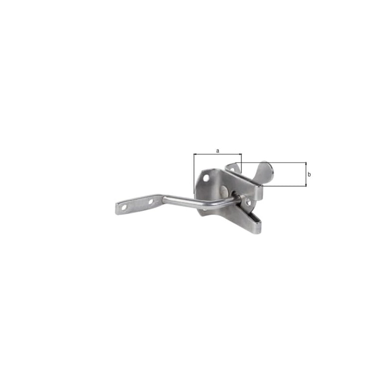 Alberts 326197 Garden Gate Latch Stainless Steel Plate Length 55