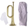 TUOREN Gold Bugle Cavalry Trumpet Brass Instrument for School Band