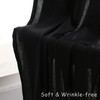 Black Linen Curtains 108 Inches Long 2 Panels for Living