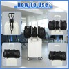 Sadnyy 6 Pack Luggage Straps for Suitcases, Adjustable Travel Belt