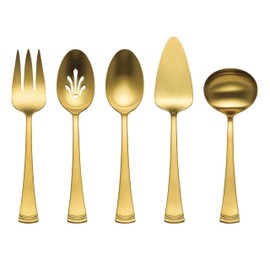 Lenox 897917 Portola Satin Gold 5-Piece Hostess Set