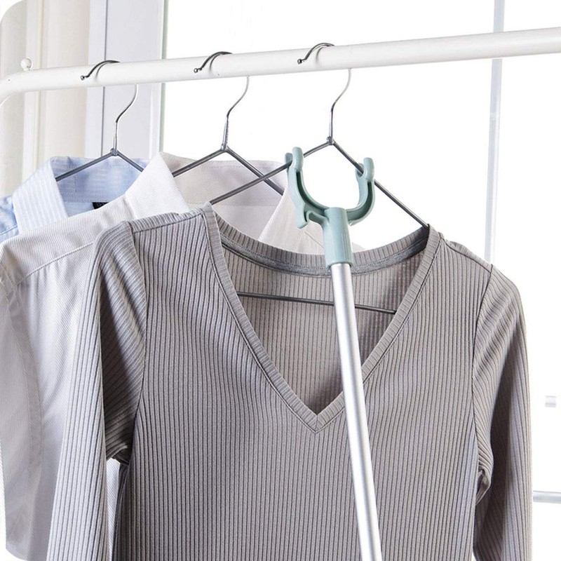 Clothes Hook Pole, Pole To Reach High Hanger, Extendable From