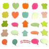 4A Shapes Sticky Notes,50 Sheets Neon Assorted and 50 Sheets