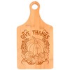 Thanksgiving Party Supplies Give Thanks Fall Pumpkin Paddle Shaped Bamboo