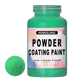 ninesung Powder Coating Paint for Metal Surfaces | Car Paint | Building Materials | Powder Paint for Steel Structures, Factories, Buildings, Playgrounds, Gardens (Green, 4 oz)