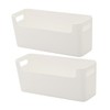 COLLBATH 2pcs Desktop Organizer Box Multifunctional Storage for Office Kitchen