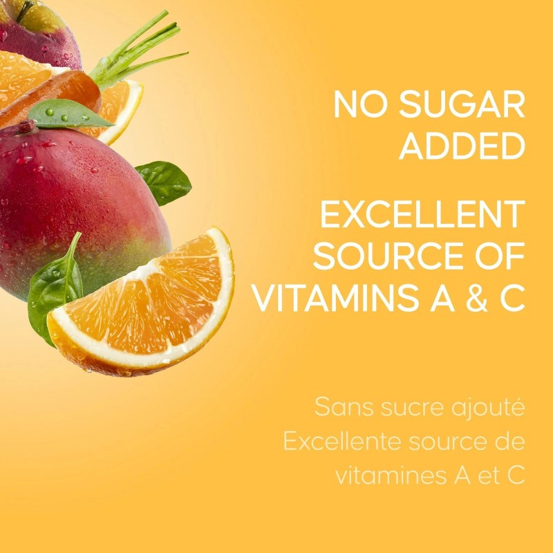 SunRype Fruit & Veggies Orange Mango Juice Boxes, Perfect For