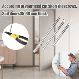 20Sets M3 Door Handle Fixing Screws And Sleeves,Door Handle Roses Knobs And Escutcheons,Door Handle Bolt Through Fixings Nickel Plated Connecting Screw For Doors handles,Pertain Cabinet Drawers