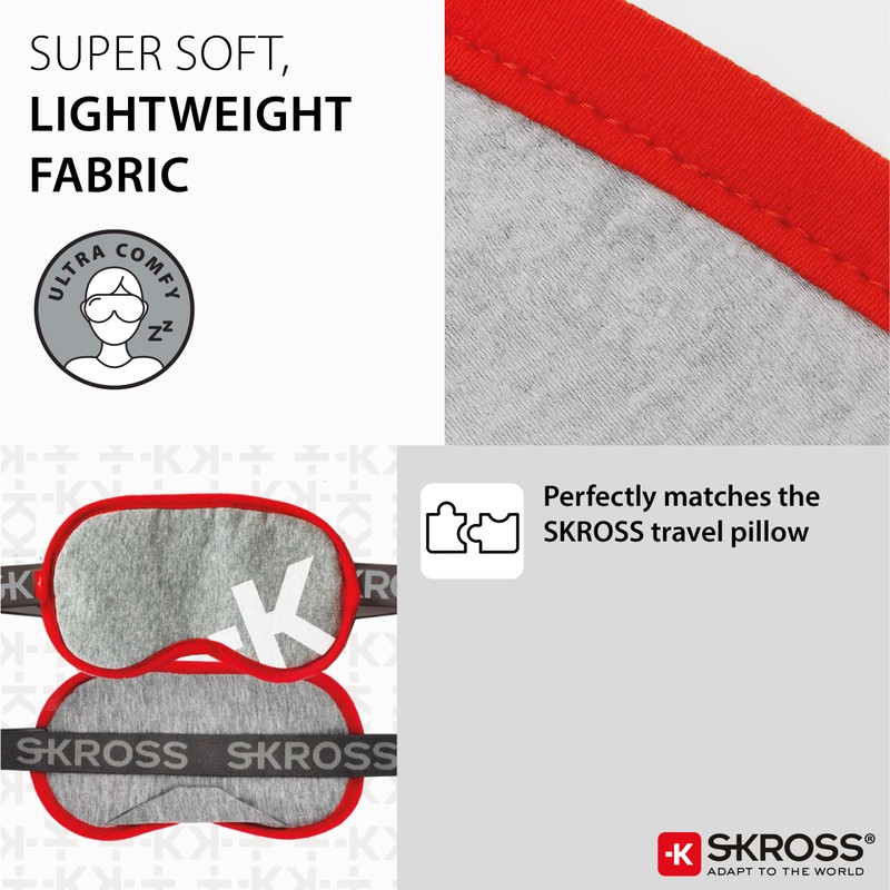 SKROSS Deluxe Sleep Mask, Grey