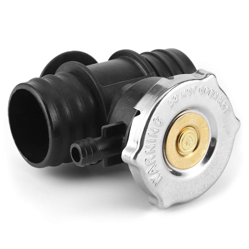 QANYEGN Radiator Cap with T Branch Water Pipe Kit, Plastic