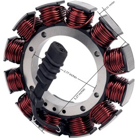 JBphxior Stator FIT For Harley Davidson Electra Glide 1989-1996 Softail, Custom, Fat Boy, Heritage Springer,Dyna,Springer,Sport Glide 1989-1999,OEM 29970-88