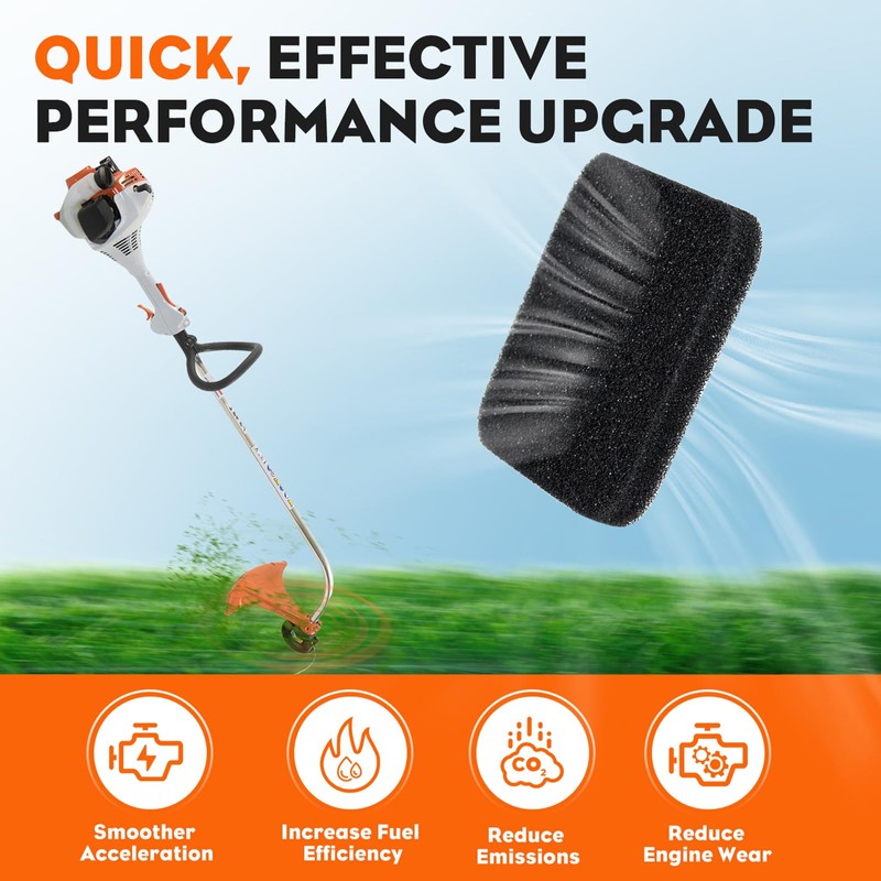 Hipa 2Pack FS85 FS80 Air Filter Cleaner for Sthil FS