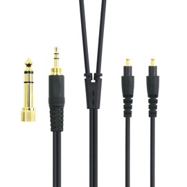 -Audio Upgrade Cable Compatible with Audio-Technica ATH-MSR7b, ATH-SR9, ATH-ESW990H, ATH-ES770H, ATH-ADX5000, ATH-AP2000Ti Headphones - 1.5m