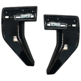 New Fender Emblem Plate Set (LH&RH) for 2021-2023 Ford F150 Glossy-BLK