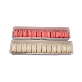 Macaron Bites Strawberry and Vanilla Macarons, 24 Count