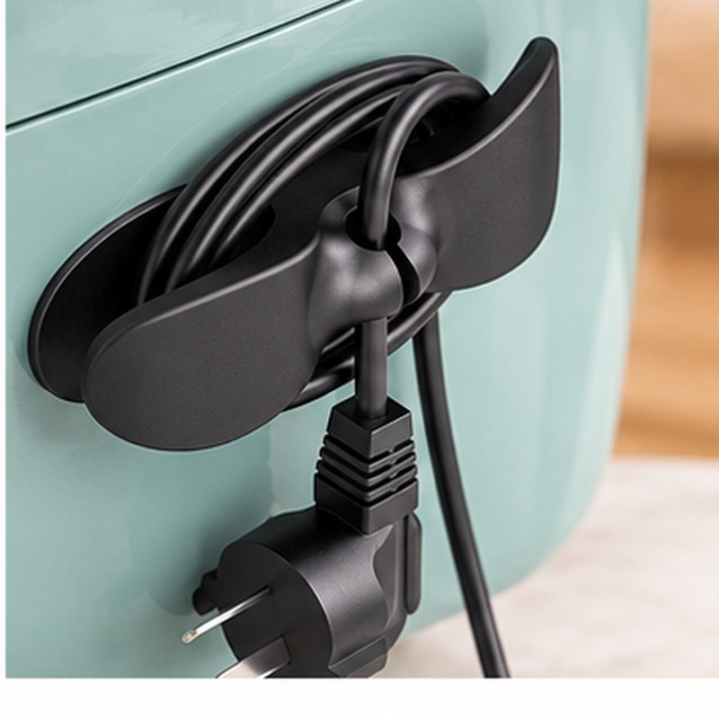 Adhesive Cord Organizer for Kitchen Appliances – Reusable Cable Winder