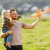 PUREZON LED Foam Airplanes, 4 Pack, 17 Inch, 4 Colors
