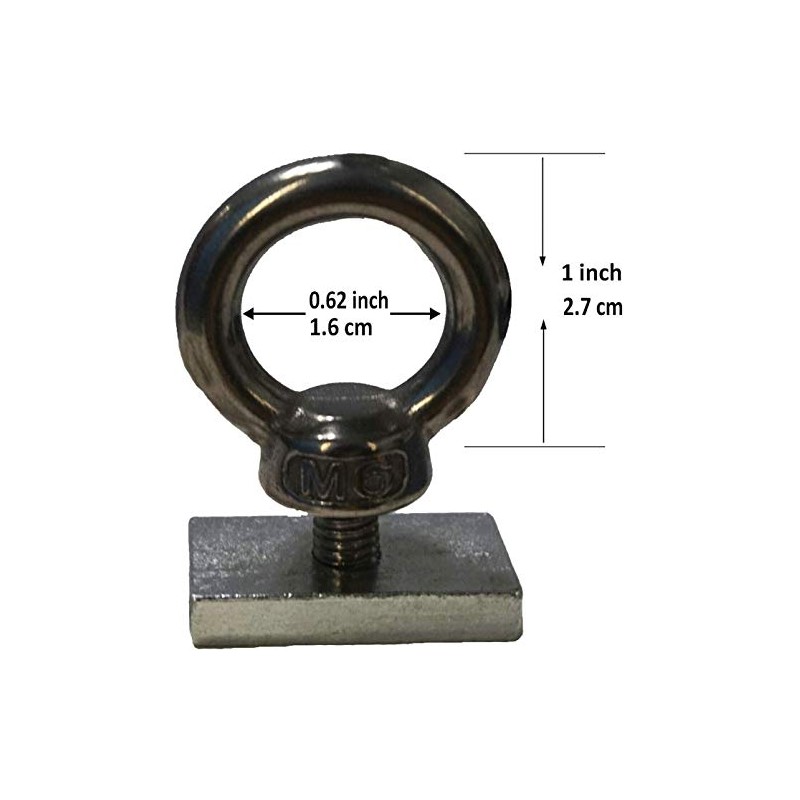 4 Pack - Heavy-Duty Stainless Steel Eye Bolt tie Down
