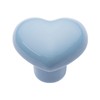 NAKUPENDA Pack of 6 Furniture Knobs Heart Shape Ceramic Cabinet