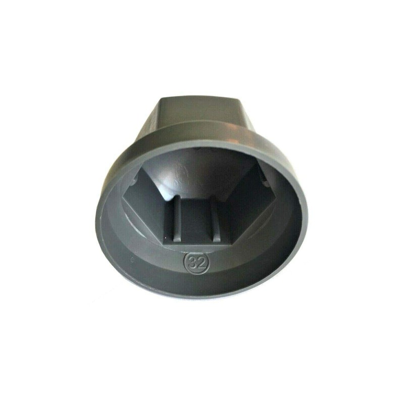 Matel Service 10x Grey Wheel Nut Caps Diameter 32 mm