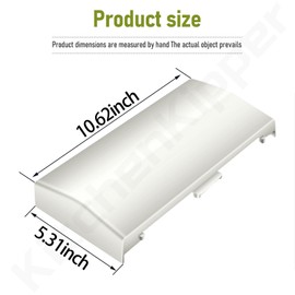 S53740000 Bathroom Vent Fan Light Lens Cover, Exhaust Heater Light Lens Compatible with Broan Nutone 605P, 660, 665N, 665RF, 668, 668N, 668P, 668RP, VH668P Heater/Ventilation Fan