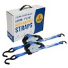 Leyso 1 Inch x 12 Ft Retractable Ratchet Straps, Auto