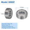 sourcing map 20 Pcs 608ZZ Deep Groove Ball Bearing, 7.65