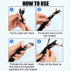 3Pcs Black Cable Tidy Sleeve & Wire Protector - 2-Pack