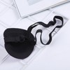 Colorful single eye patch, blindfold, eye disease eye patch M11707 Black 3ea