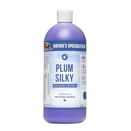 Nature's Specialties Plum Silky Dog Conditioner Concentrate for Pets, Natural Choice for Professional Groomers, Keratin and Silk Proteins, Made in USA, 32 oz