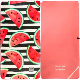 BEARFOOT microfiber bath towel, beach towel, sports towel, travel towel for travel, fitness, yoga, sauna, beach, absorbent, lightweight and quick-drying., red, 200x90 cm