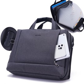 Heavy Duty Accordian File OrganizerwithHandle&Combination Lock,26 Pockets Expanding File Folder, Portable Document Organizer Accordion File Keeper for Letter Size / A4 File (Grey)