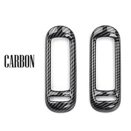 JUIVEEL Carbon Fiber Style Inner B-Pillar AC Air Vent Outlet Panel Cover, Air Conditioner Outlet Trim Frame Compatible with Hyundai Ioniq 5 N Accessories