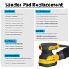 5 Inch Replacement Sander Pads Hook and Loop, 5" 8