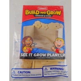Lowe's Build and Grow "See It Grow Planter" with Badge