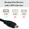 Jintooyun 진투윤 6피트 FireWire IEEE 1394 케이블 4핀 대 남성