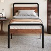 Fly-CTsoar 18 Inch Twin Bed Frame with Wood Headboard, Heavy