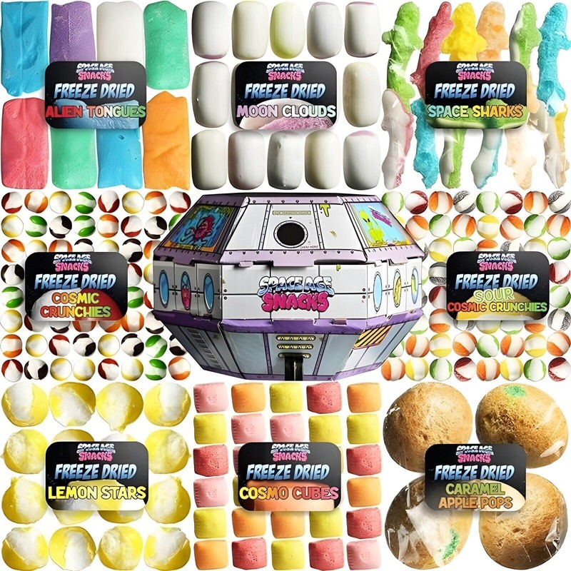 Space Age Snacks FREEZE DRIED UFO Candy - 9 Kinds