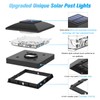 VOLISUN 4x4 Solar Post Cap Light 8pack,Solar Fence - Post