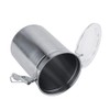 Akozon Vacuum Sealed Coffee Canister Storage Container Stainless Steel 5"