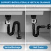 Sink Drain Fitting Kit, Drain Pipe Kit for Sink Drain,