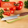 IMUSA 6in Chef WL Stainless Steel Santoku Knife with Wood