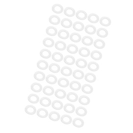 GLOKUUCA Nylon Flat Washers - 50 Packs Flat Washers Assortment Kits Fits for Screw and Bolts - M16 x 28mm x 1mm Clear