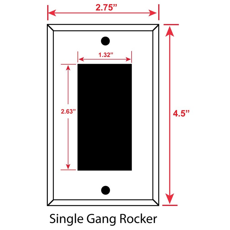 Art Plates - Single Gang Rocker Decorative Metal Wall Plate