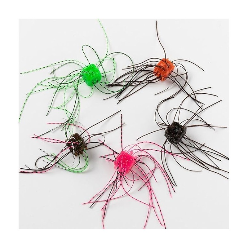 Crovakeu 10PCS Dice Shaped Soft Fishing Bait - PVC Slow