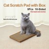 Cat Scratcher Cardboard with Box Durable Corrugate Scratching Kitty Sofa